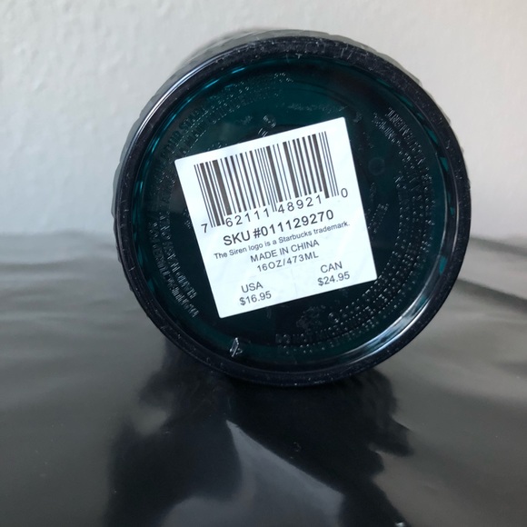 Starbucks Grande Teal Jeweled Cold Cup Tumbler 16oz - Picture 11 of 11